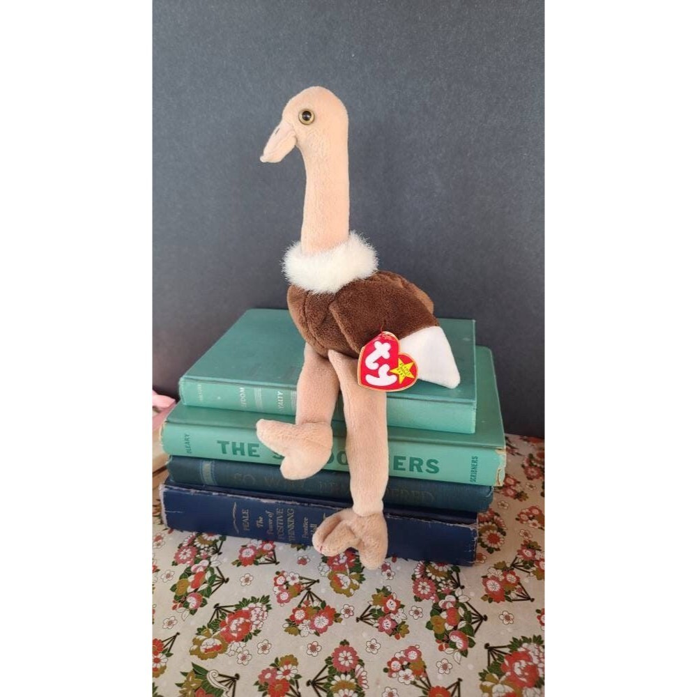 TY Stretch the Ostrich Beanie Baby